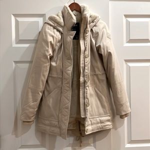 Hooded Abercrombie winter jacket, size small